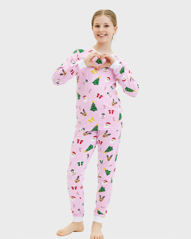 Pinkish Christmas Pajamas for Kids - Year-Round Comfort