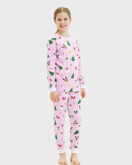 Pinkish Christmas Pajamas for Kids - Year-Round Comfort