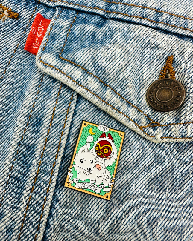 Manga Tarot Pin - Strength for Family Christmas