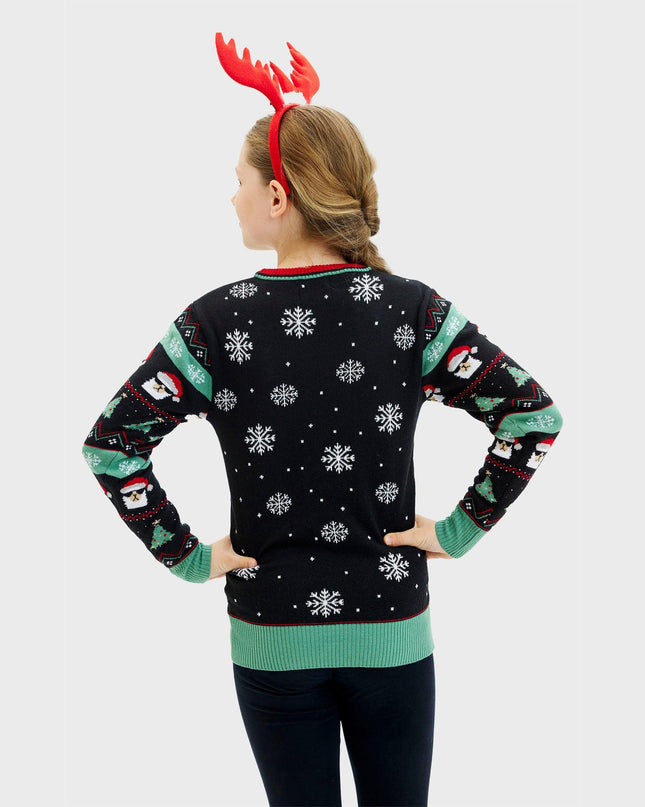 Get Lit Llama Christmas Sweater - Women