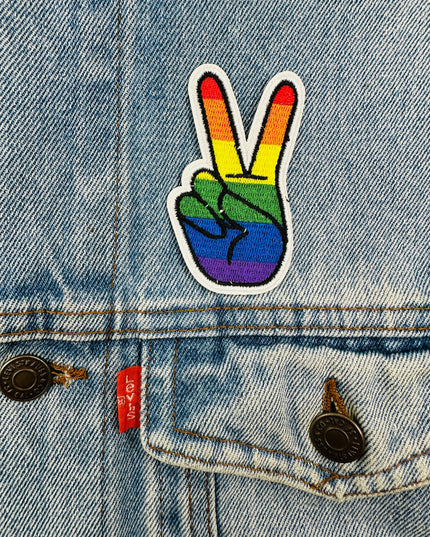 Rainbow Peace Hand Patch