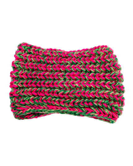 Striped Design IV Knitted Headband - Festive Accessory