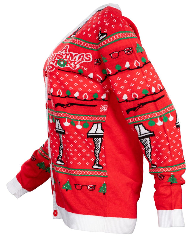 A Christmas Story Leg Lamp Button Up Cardigan