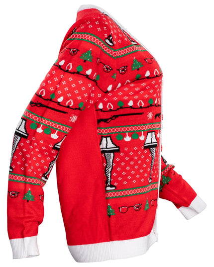 A Christmas Story Leg Lamp Button Up Cardigan