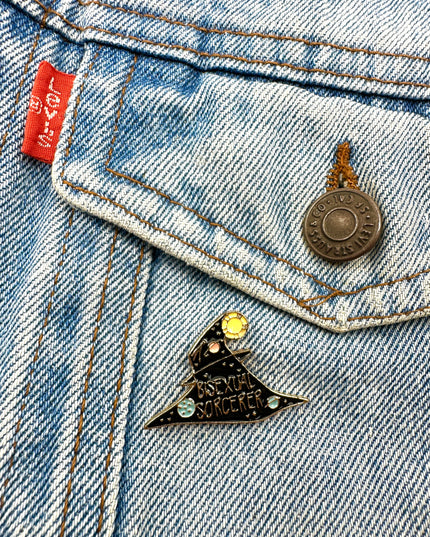 Bisexual Sorcerer Pin - Inclusive Accessory for Proud Wizards