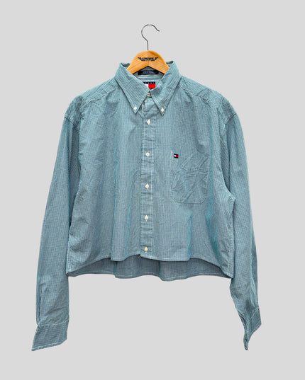 Vintage Reworked Shirt - Checked Crop II