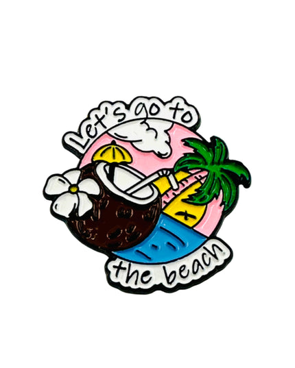 Beach Vibes Pin - Fun Accessory for Summer Enthusiasts