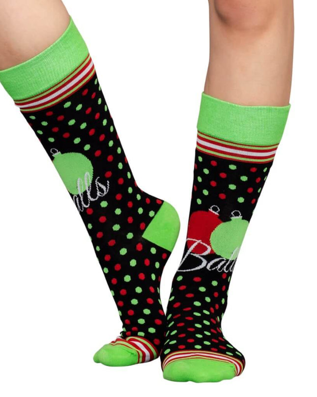Balls Ugly Christmas Socks for Adults