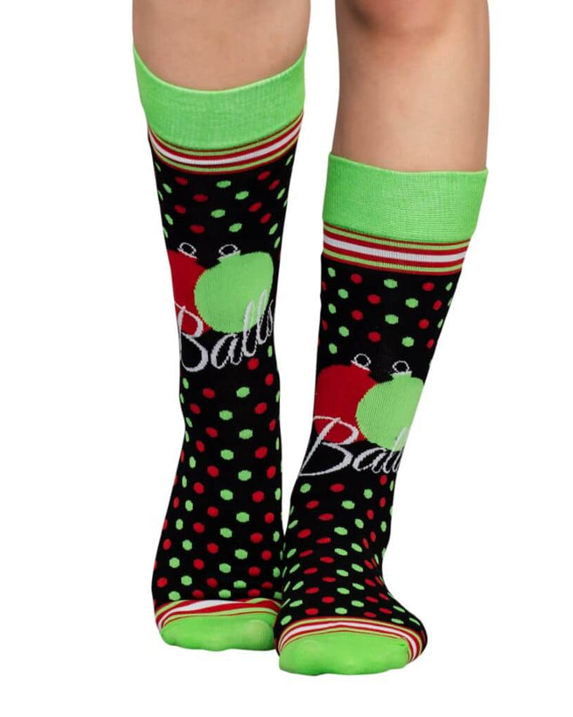 Balls Ugly Christmas Socks for Adults