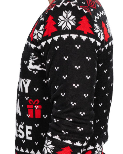 Pregúntame sobre mi disfraz de ninja suéter de Navidad