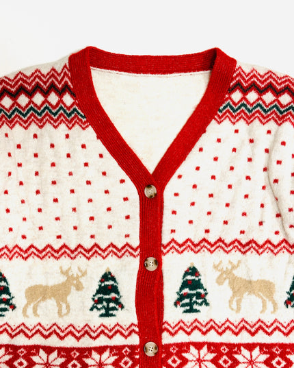 Vintage Christmas Sweater - Cozy Cardigan | Tags: Christmas