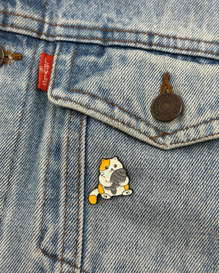 Fish Cat II Pin - Fun Gift for Cat Enthusiasts