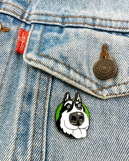 Husky Pin - Cute Gift for Husky Enthusiasts