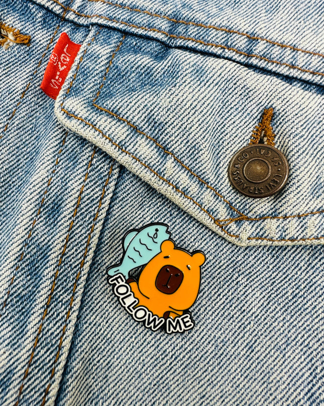 Capybara XIV Brooch | Family Pajama Accessory