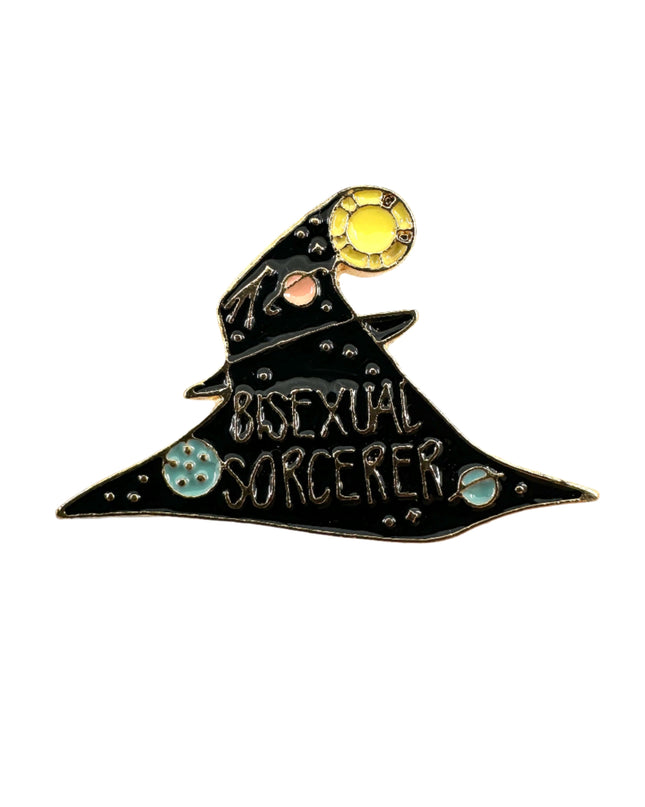 Bisexual Sorcerer Pin - Inclusive Accessory for Proud Wizards
