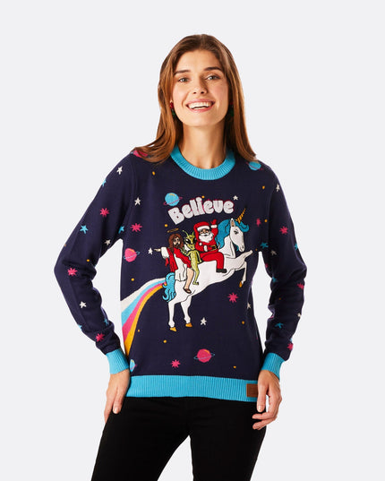 Women's Believe Christmas Sweater