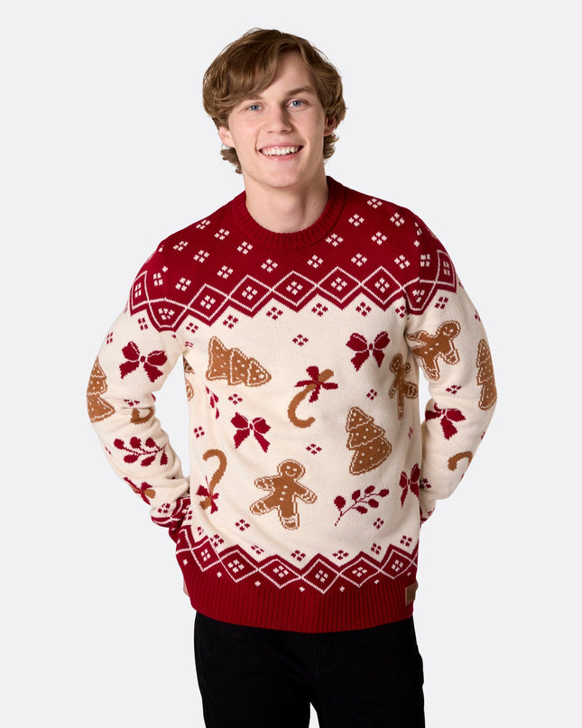 Men's Gingerbread Christmas Sweater