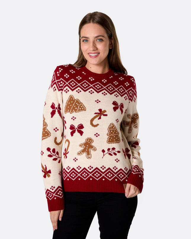 Women's Gingerbread Christmas Sweater