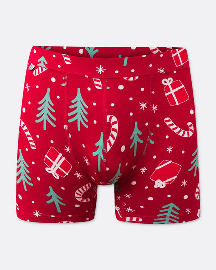 Red Christmas Pattern Boxers