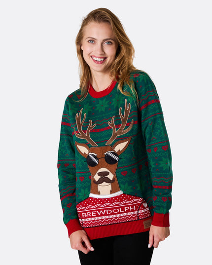 Women's Brewdolph Christmas Sweater