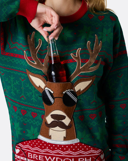 Women's Brewdolph Christmas Sweater