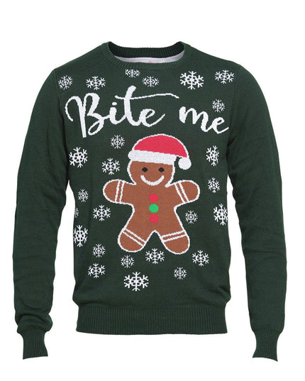 Bite Me Christmas Sweater - Unisex Holiday Sweater