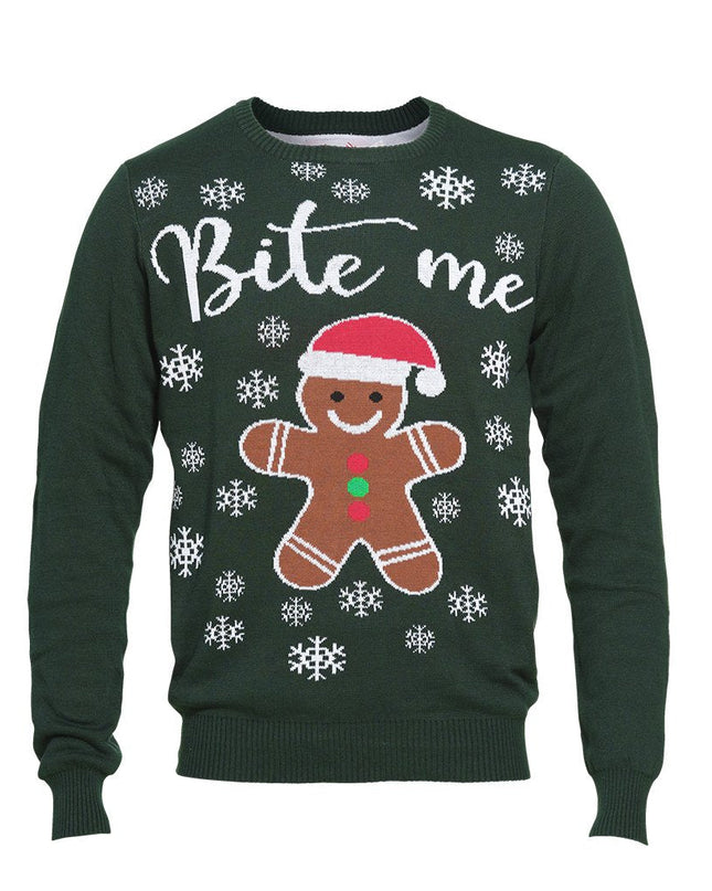 Bite Me Christmas Sweater - Unisex Holiday Sweater