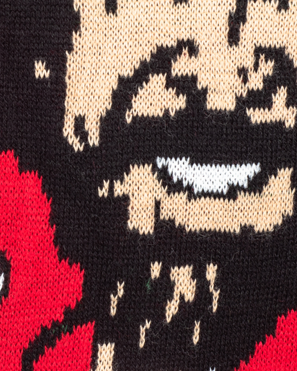 Bob Ross Glade Små Juletræer Sweater