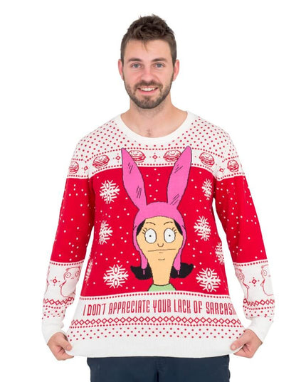 Bob's Burgers Louise Mangel på Sarkasme Grim Sweater