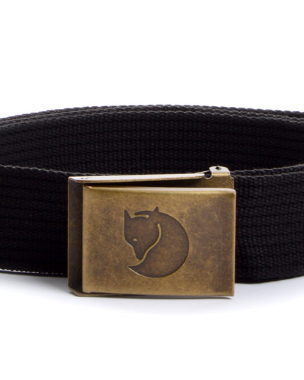 Sleek Black Brass Belt