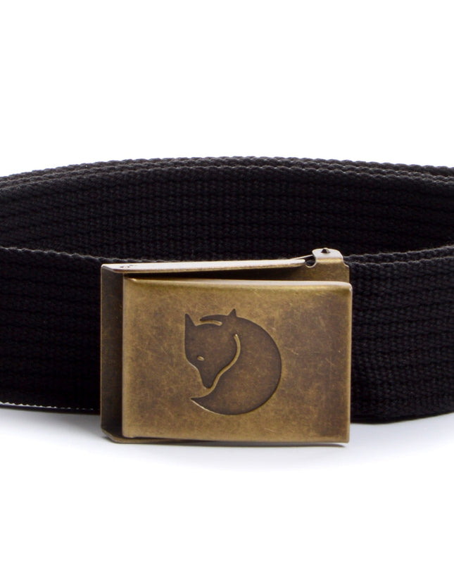 Sleek Black Brass Belt