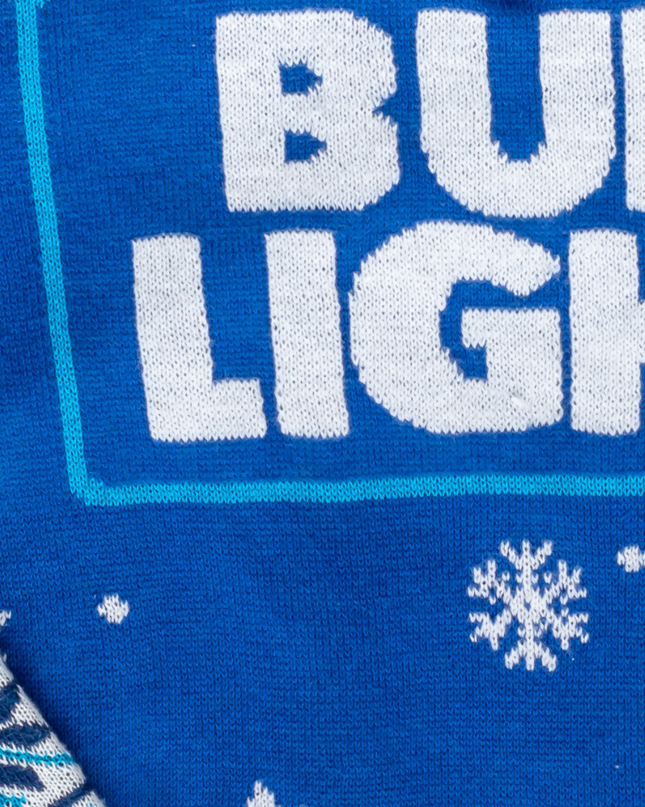 Bud Light Beer Logo Ugly Christmas Sweater