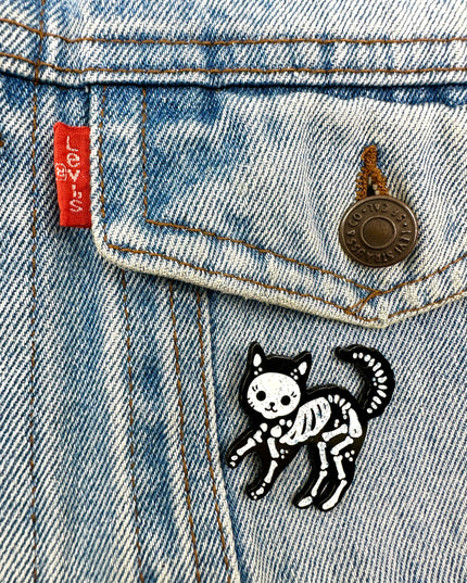 X-ray Cat Pin Badge | Tags: Accessories