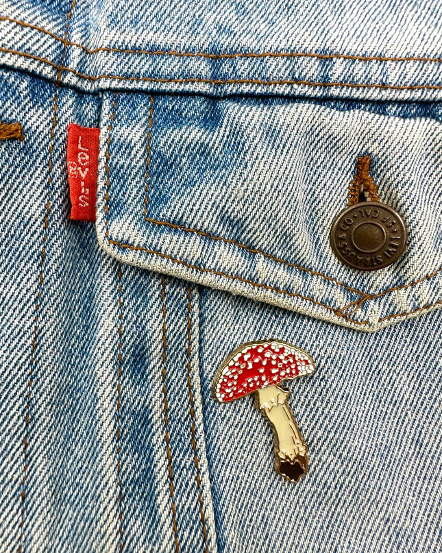 Flue Amanita Emalje Pin Badge