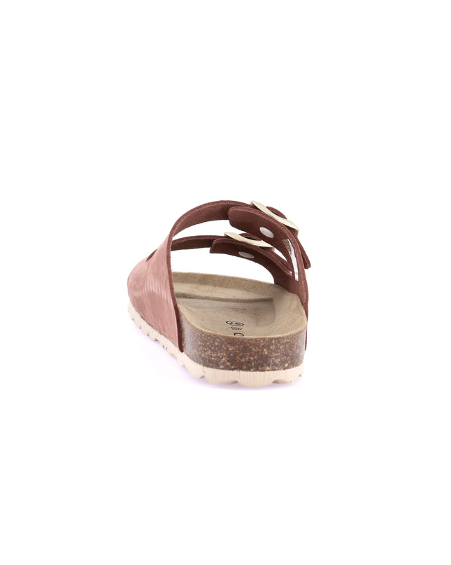 Grünland Rosa Antico Double Strap Women's Slippers