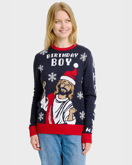 Birthday Boy Christmas Sweater for Women