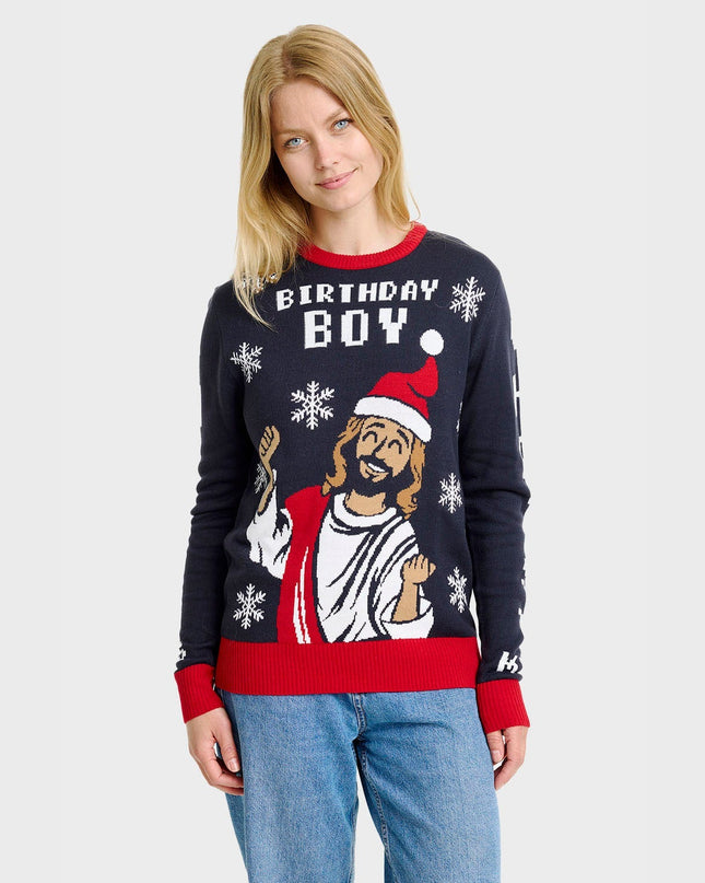 Birthday Boy Christmas Sweater for Women