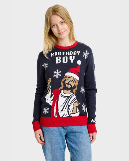 Women's Birthday Boy Christmas Sweater
