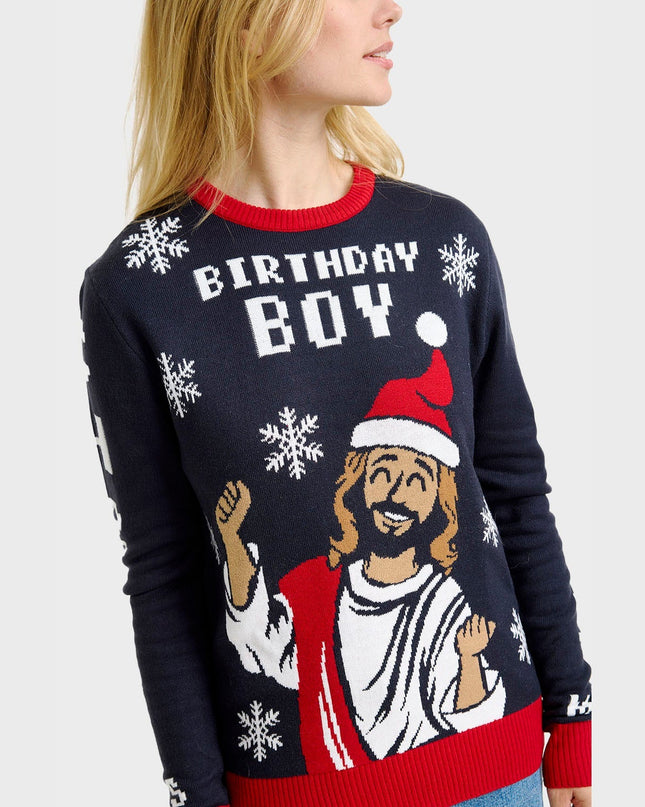 Women's Birthday Boy Christmas Sweater