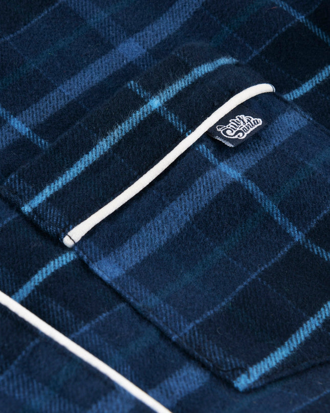 Blue Flannel Family Christmas Pajamas | Warm Holiday Sleepwear