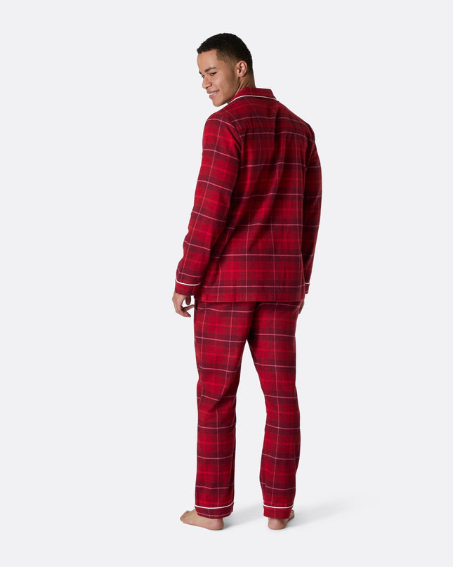 Men's Red Flannel Christmas Pyjamas