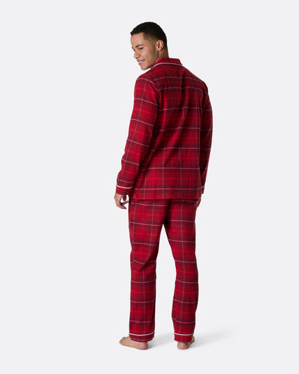 Men's Red Flannel Christmas Pyjamas
