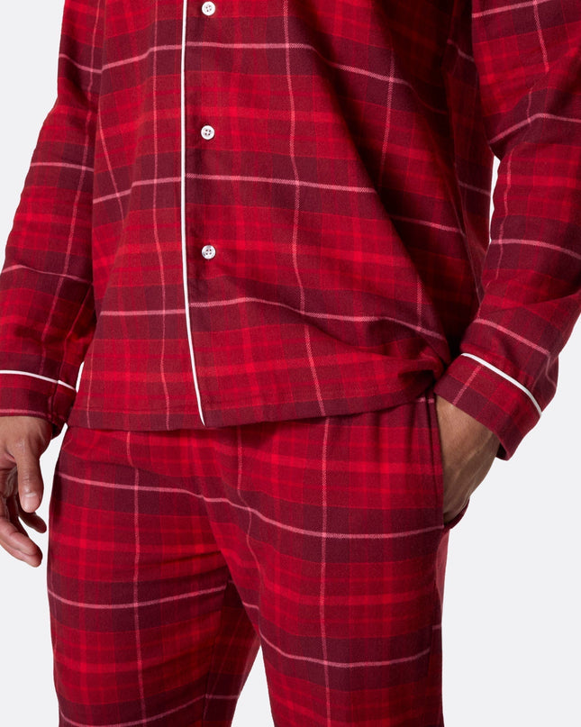 Red Flannel Christmas Pyjamas Family