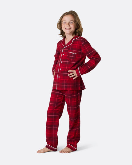 Family Red Flannel Christmas Pajamas