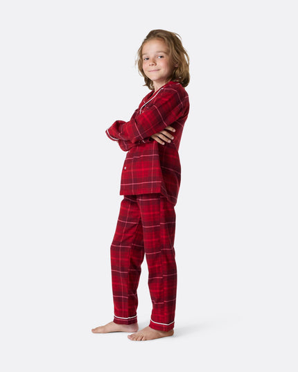 Kids' Red Flannel Christmas Pajamas