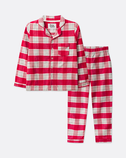 Red Flannel Christmas Pajamas for Kids