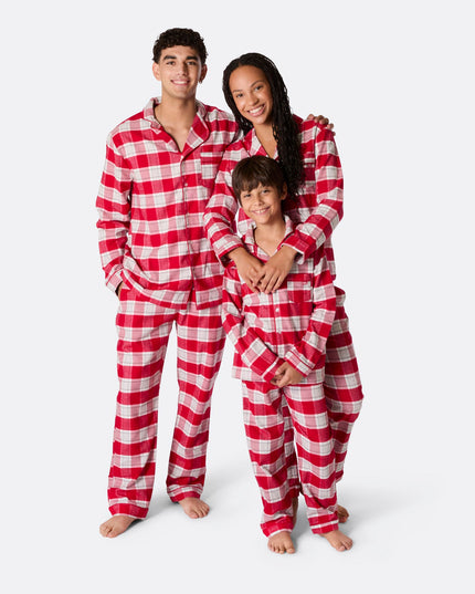 Red Flannel Christmas Pajamas for Kids