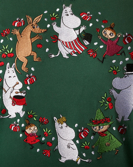 Men's Moomin Green Christmas Sweatshirt