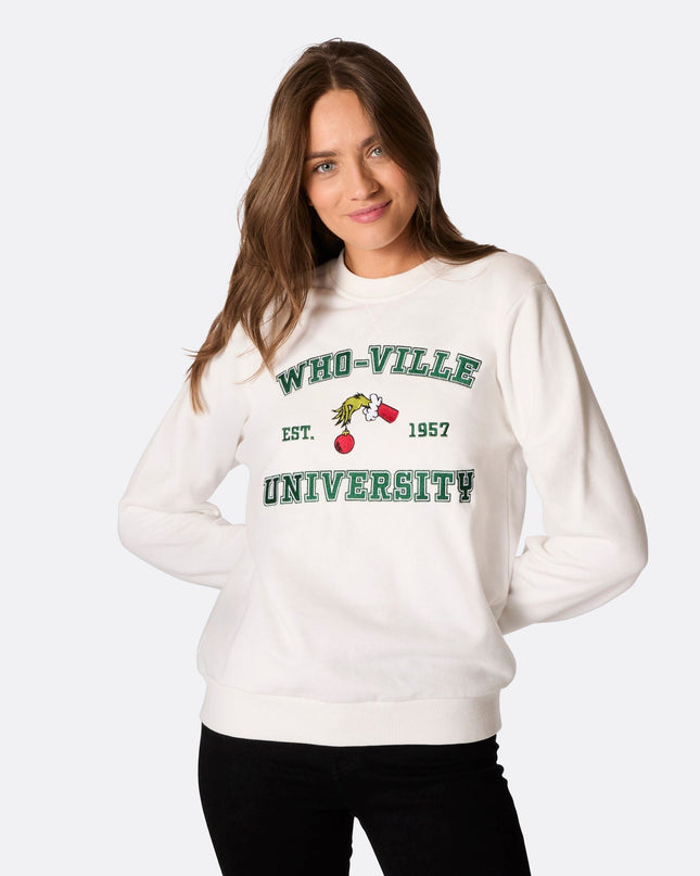 Kvinders Who-Ville Universitet Sweatshirt til Juleglæde