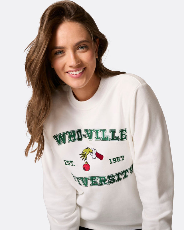 Kvinders Who-Ville Universitet Sweatshirt til Juleglæde